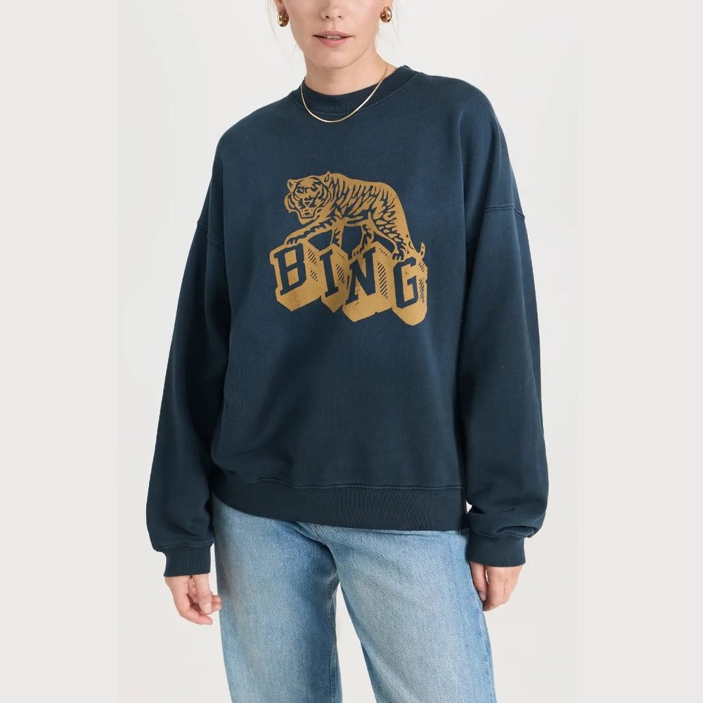 Anine Bing Blue Crewneck - Picture 4 of 11